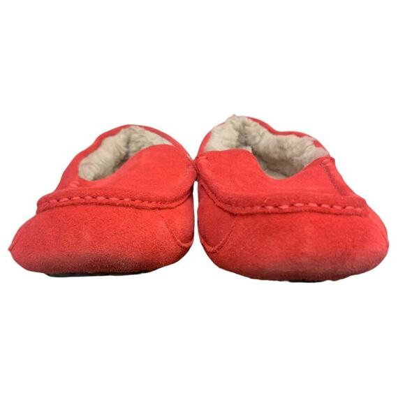 UGG Australia Men's Ascot Slippers Samba Red 1101110 Shoe Sheepskin Suede‎ SZ 9 - Picture 6 of 8